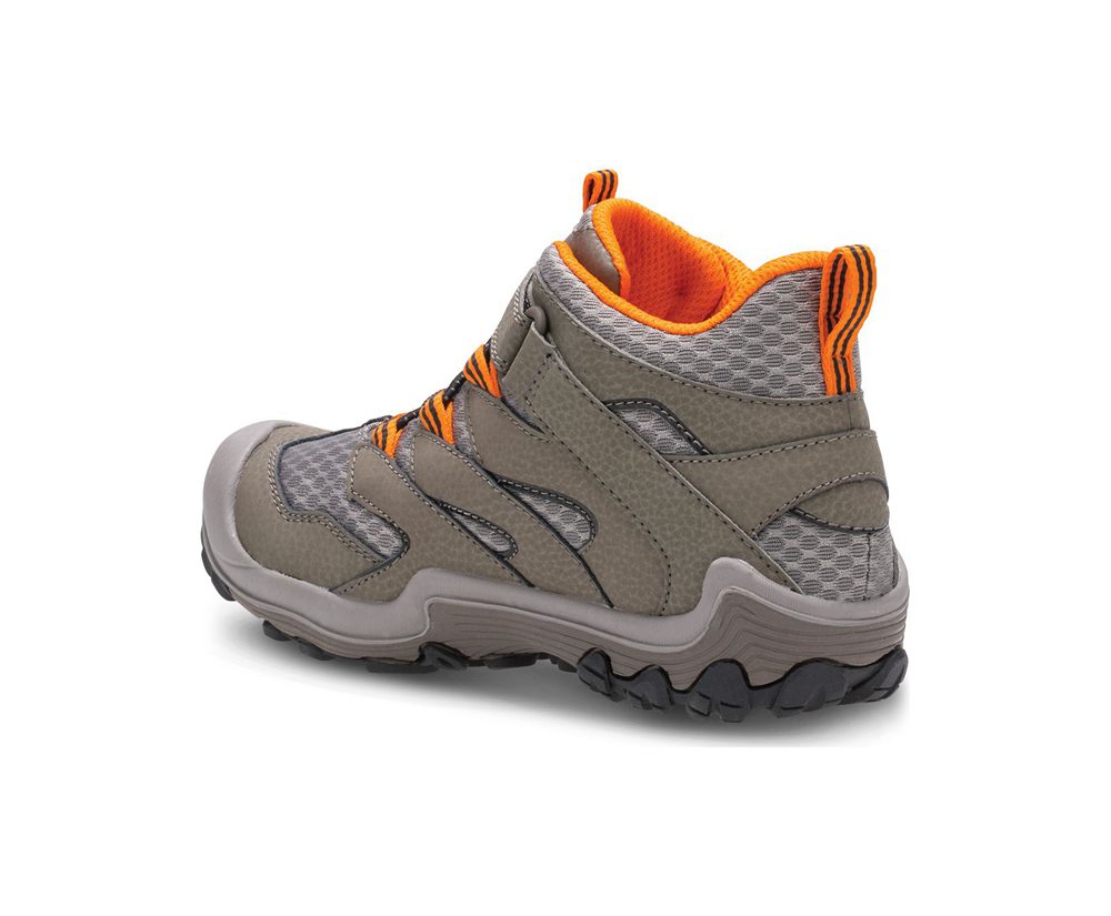 Merrell Boots Grey - Chameleon 7 Access Mid A/C Waterproof - Kids 27IPSYEHK